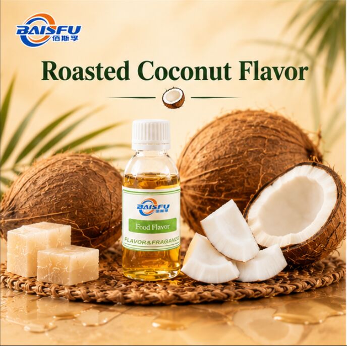 BAISFU Natural Roasted Coconut Flavor Food Grade Essence High Concentration Tropical Aroma for Beverage
