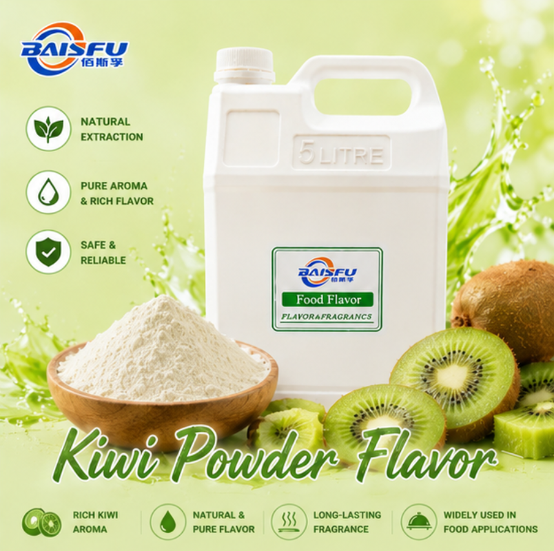 Premium Food Grade Water Soluble Kiwi Powder Flavor for Beverages&Bakery Delivering Fresh Green Tropical Aroma